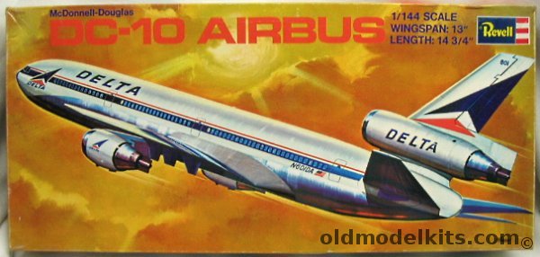 Revell 1/144 DC-10 Airbus Delta Airlines - Bagged, H118 plastic model kit